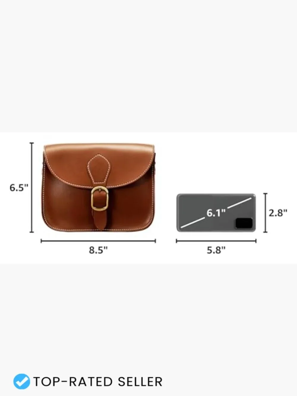 Vegan Leather Saddle Bag Vintage Crossbody Purse Retro Satchel Structured